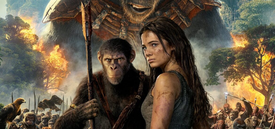 Poster for the movie "Kingdom of the Planet of the Apes"