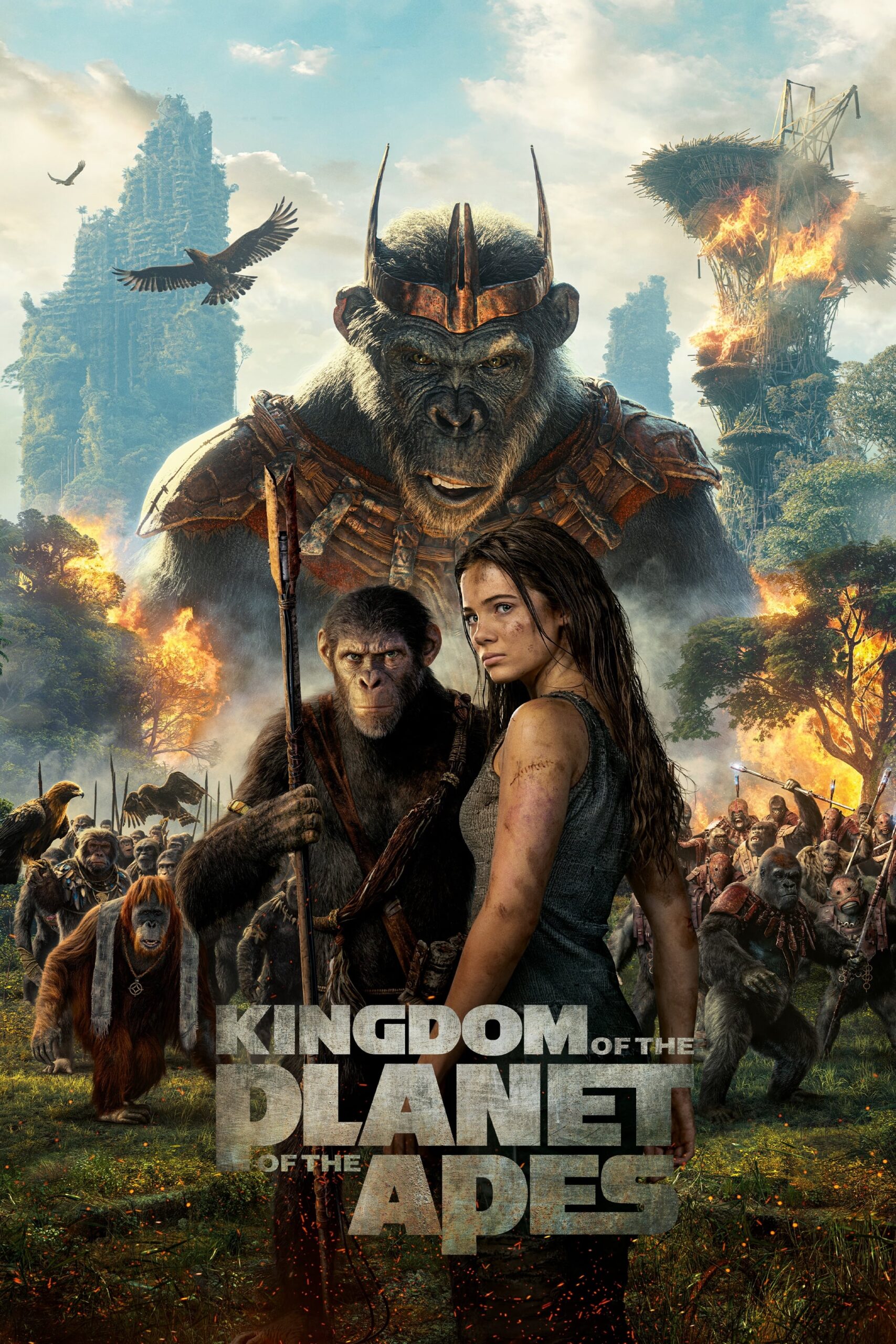 Poster for the movie "Kingdom of the Planet of the Apes"